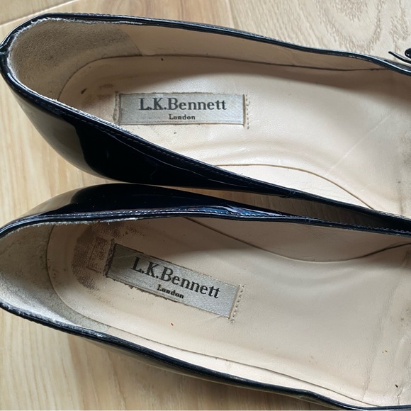 L.K.Bennett Black Pumps with side Bow - Picture 8 of 10